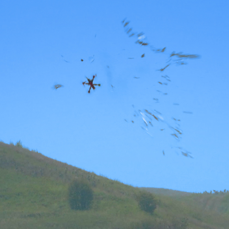 A counter-uas attempt against a small unmanned vehicle
